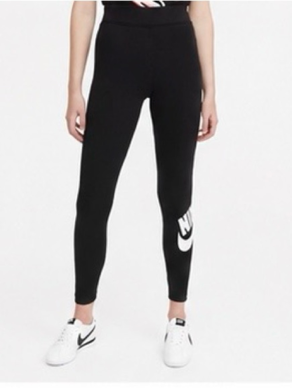 Nike Sportswear Classics High Waisted Graphic Leggings Black White NWT M